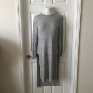 Zara Gray Long Tunic with Side Slits